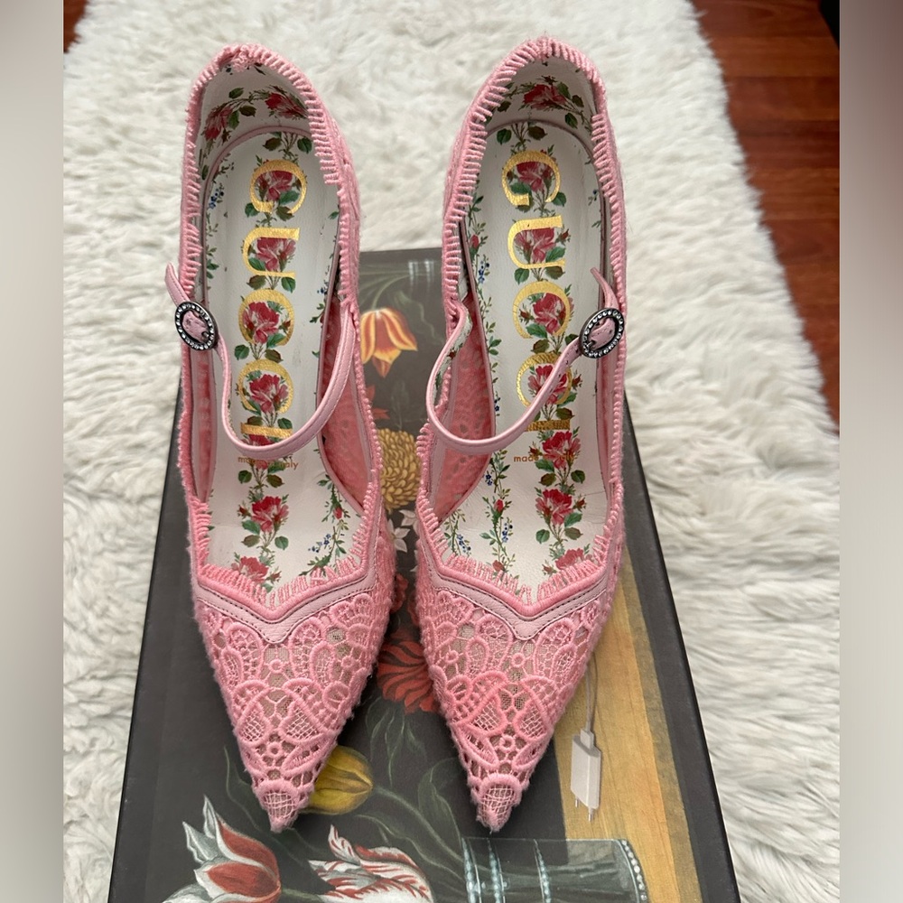 Gucci Lace Stilettos